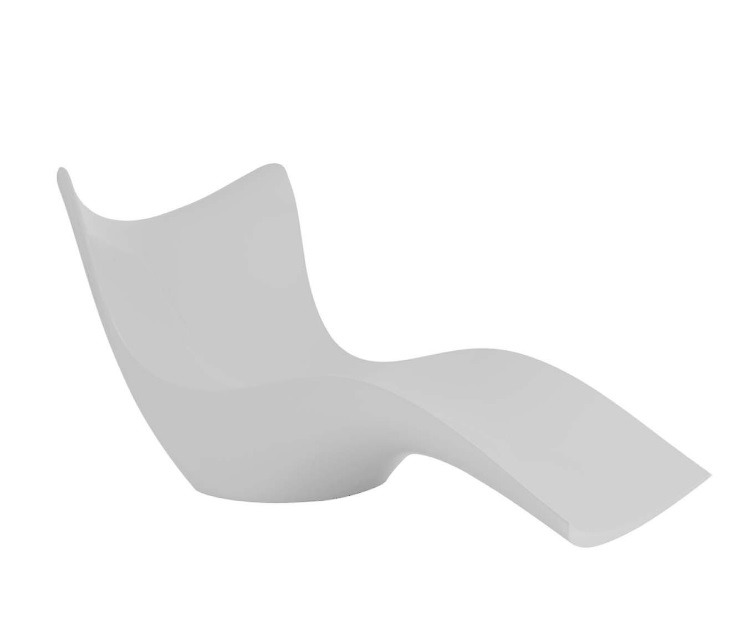 Chaise longue Surf en polyéthylène au design contemporain par Karim Rashid x Vondom