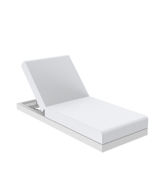 Chaise longue Pixel en polyéthylène au design contemporain par Ramón Esteve x Vondom