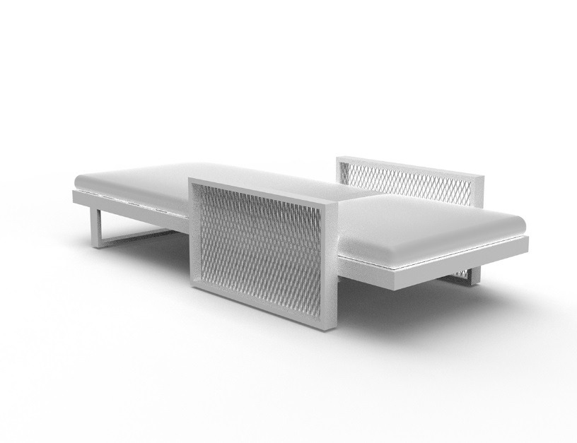 Chaise longue The Factory en aluminum au design contemporain par Ramón Esteve x Vondom