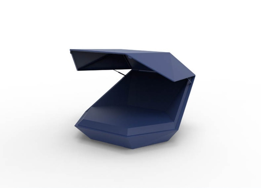 Chaise longue couvert Faz en polyéthylène au design contemporain par Ramón Esteve x Vondom
