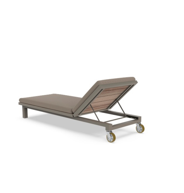 Chaise longue Vineyard en bois au design contemporain par Ramón Esteve x Vondom