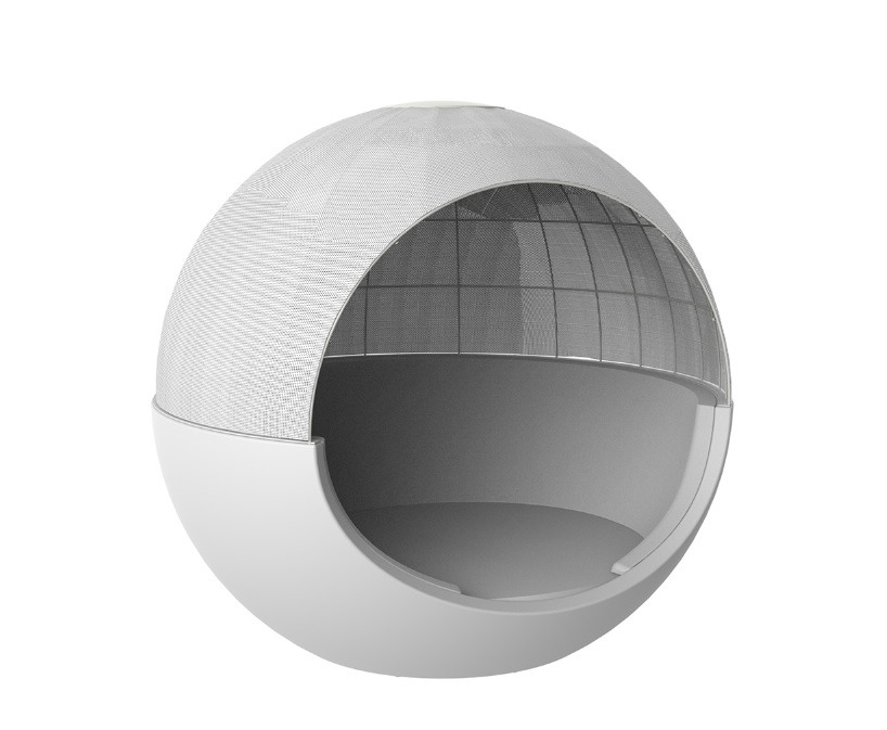 Lit de jardin avec toit ouvrant Ulm Moon en polyéthylène au design contemporain par Ramón Esteve x Vondom