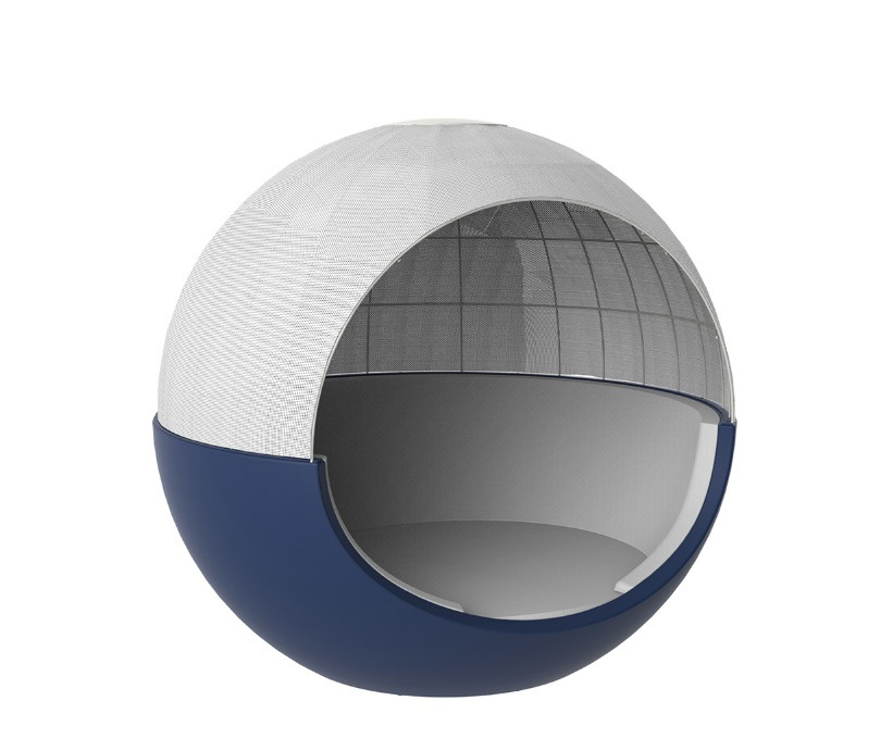 Lit de jardin avec toit ouvrant Ulm Moon en polyéthylène au design contemporain par Ramón Esteve x Vondom