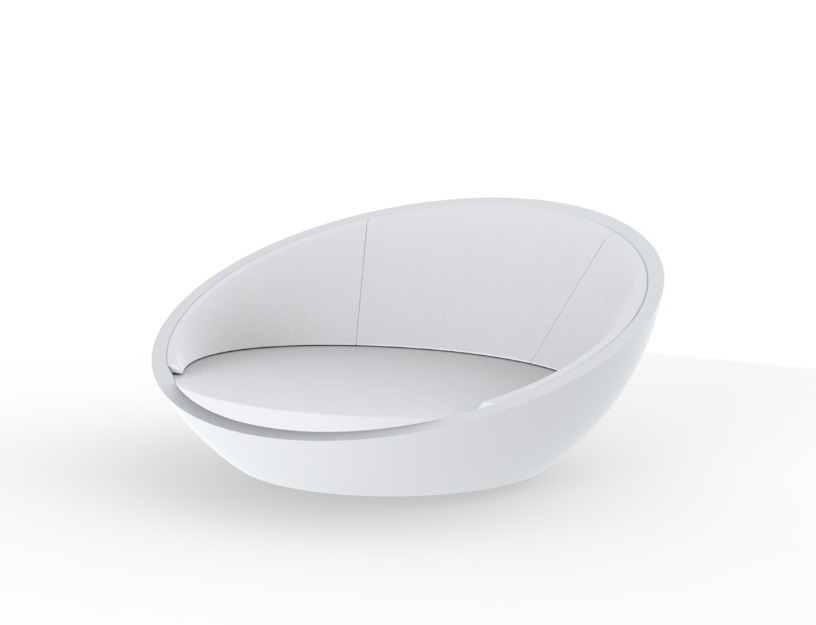 Chaise longue Ulm en polyéthylène au design contemporain par Ramón Esteve x Vondom