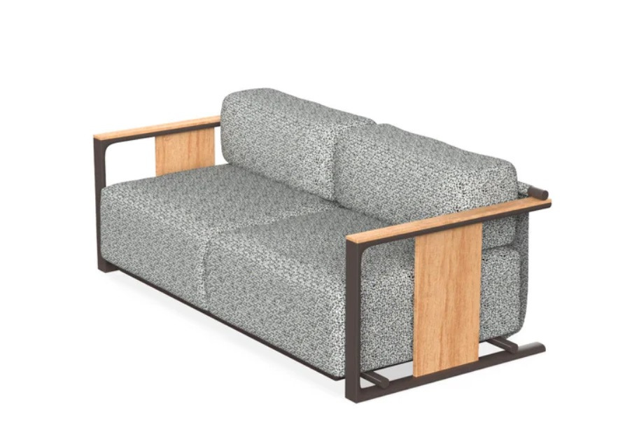 Canapé Tulum en aluminium et bois au design contemporain par Eugeni Quitllet x Vondom
