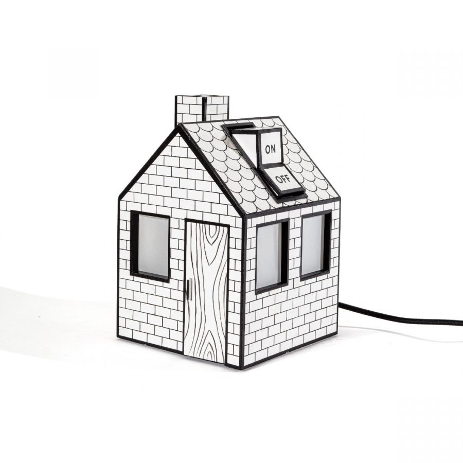 Lampe à poser Maison Papier recyclé par Tomas Schats X Seletti