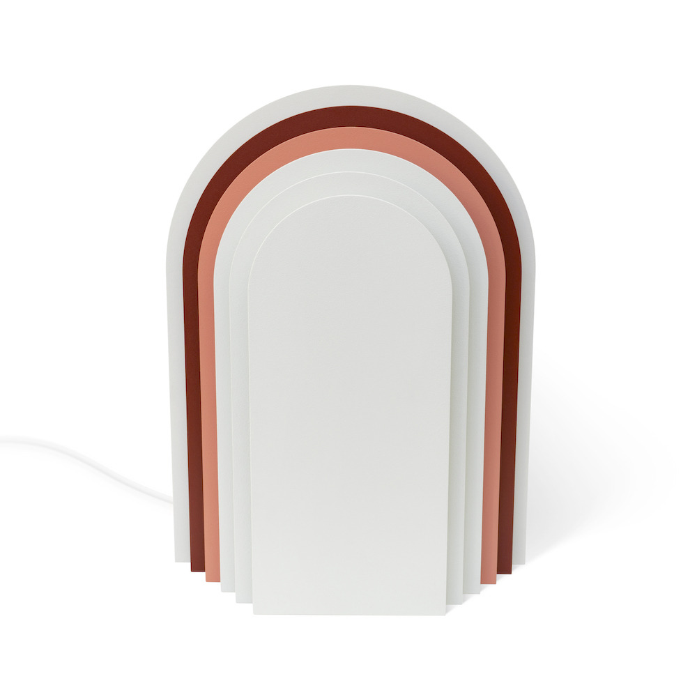 Lampe à poser Cemi 02 en acier laqué par Presse citron studio