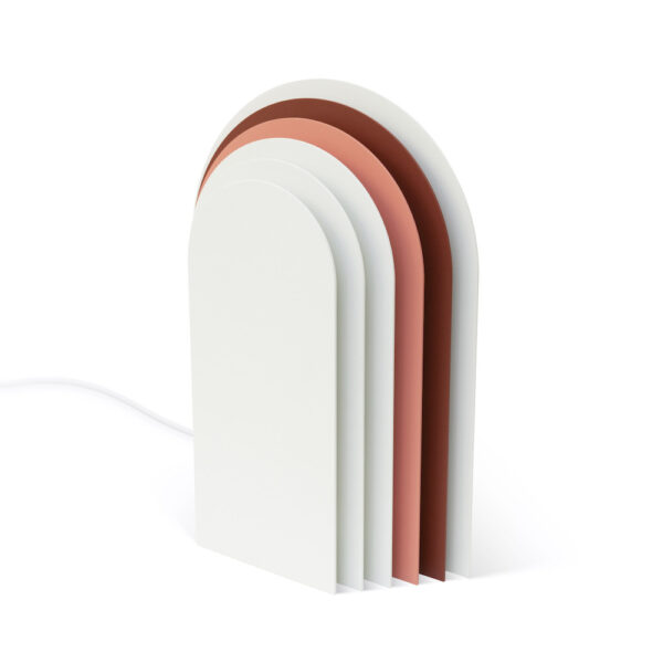 Lampe à poser Cemi 02 en acier laqué par Presse citron studio