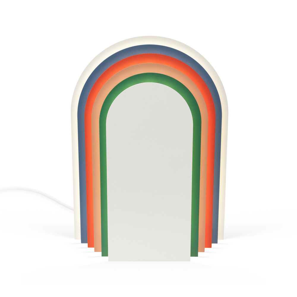 Lampe à poser Cemi 03 en acier laqué par Presse citron studio