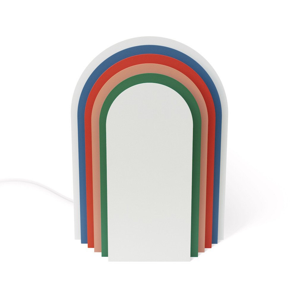 Lampe à poser Cemi 03 en acier laqué par Presse citron studio