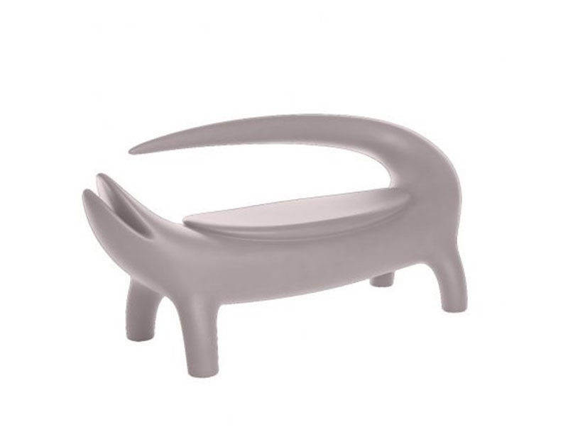 Canapé Big Kroko gris argile
