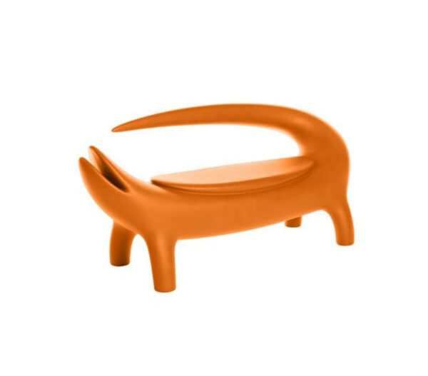 Canapé Big Kroko orange citrouille