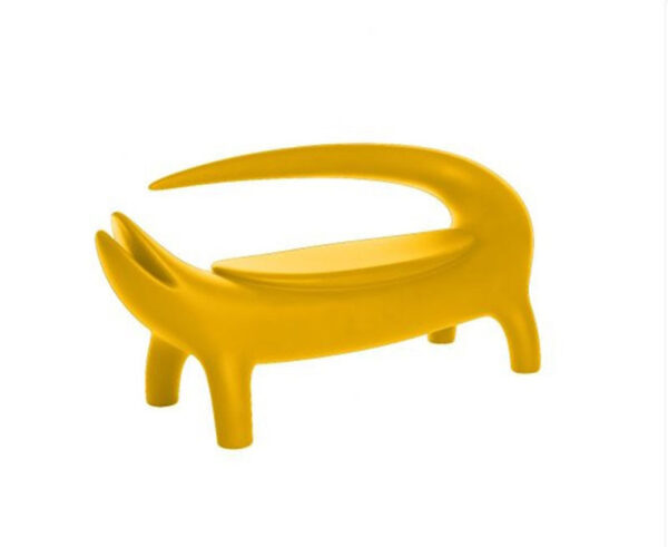 Canapé Big Kroko jaune safran