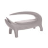 Canapé Big Kroko gris tourterelle