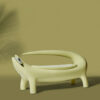 Canapé d'extérieur Big Kroko en bioplastique par Marcantonio x SLIDE Studio
