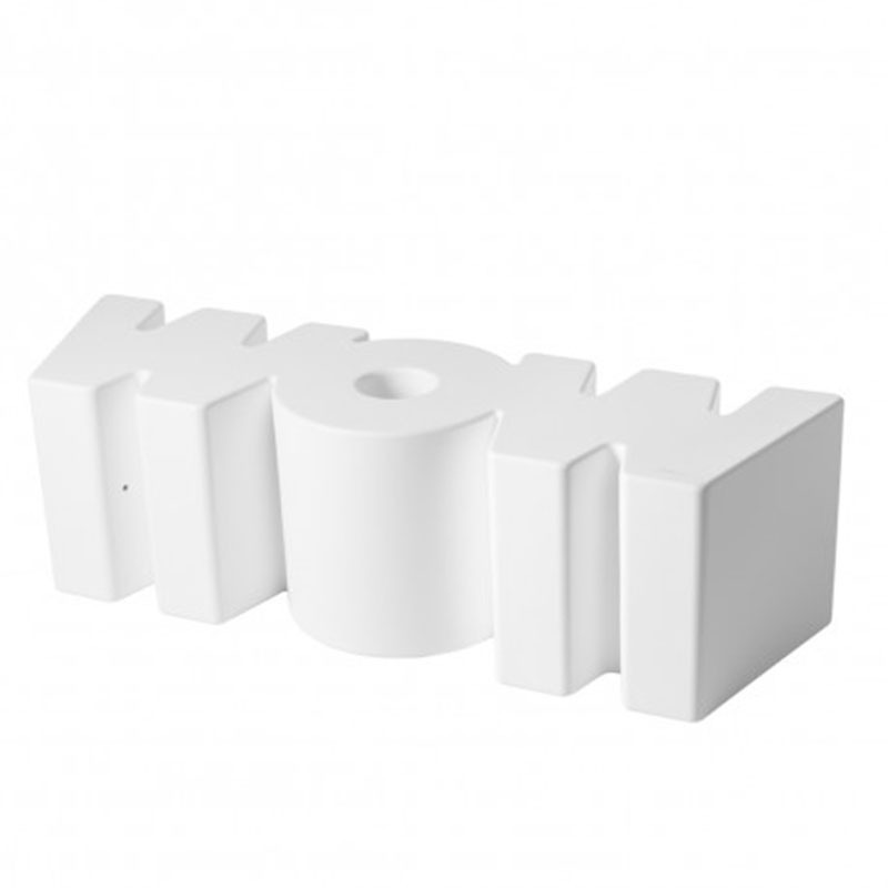 Banc Wow en polyéthylène Blanc _ Otoko Design