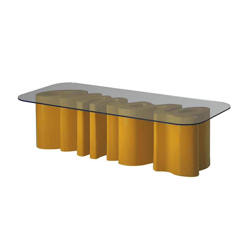 Table basse Amore en polyéthylène par Giò Colonna Romano x SLIDE Studio