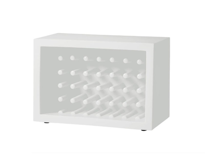 Range bouteille Bachus en polyéthylène Blanc