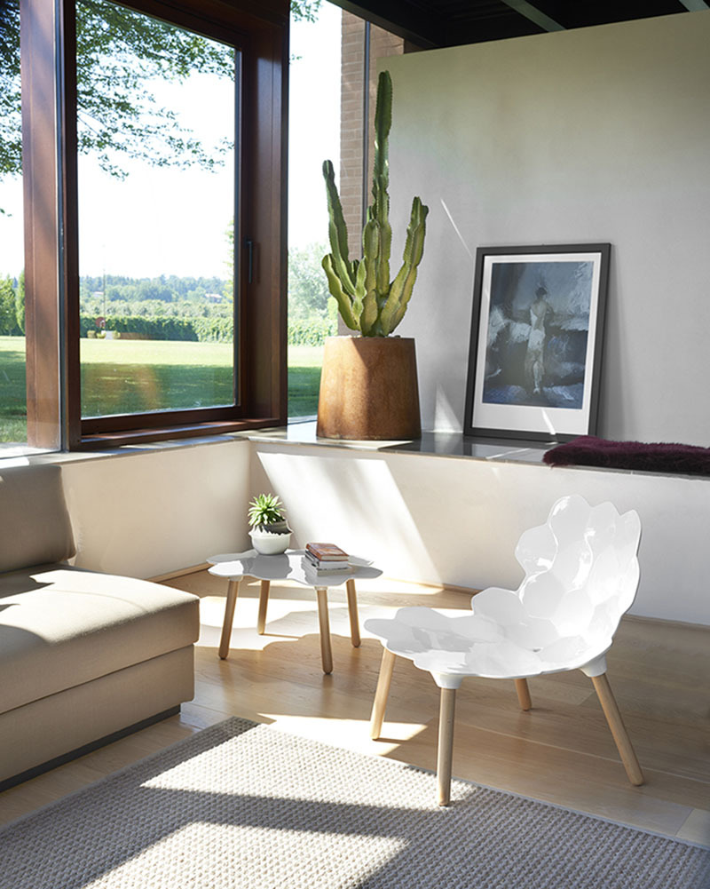 Table basse Tarta Low en polyuréthane par Roberto Paoli x SLIDE Studio