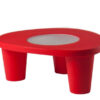 Table basse Low Lita en polyéthylène par Paola Navone x SLIDE Studio