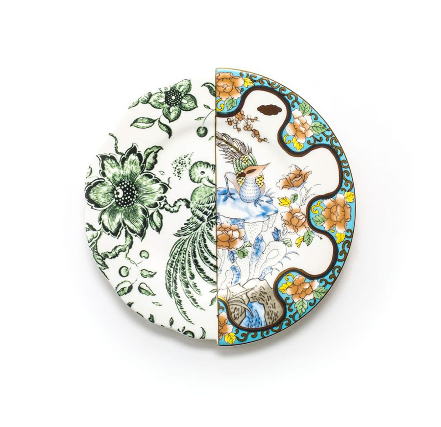 Assiette de fruits Hybride Zoe en porcelaine