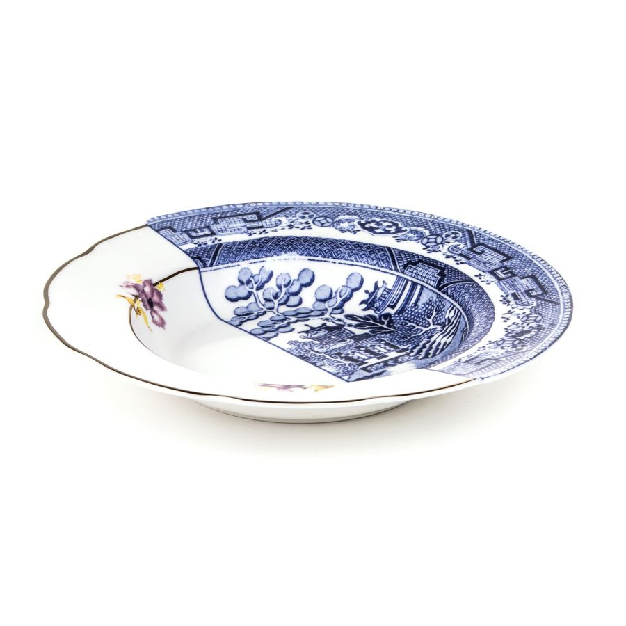 Assiette à Soupe Hybride Fillide en porcelaine par CTRLZACK x Seletti