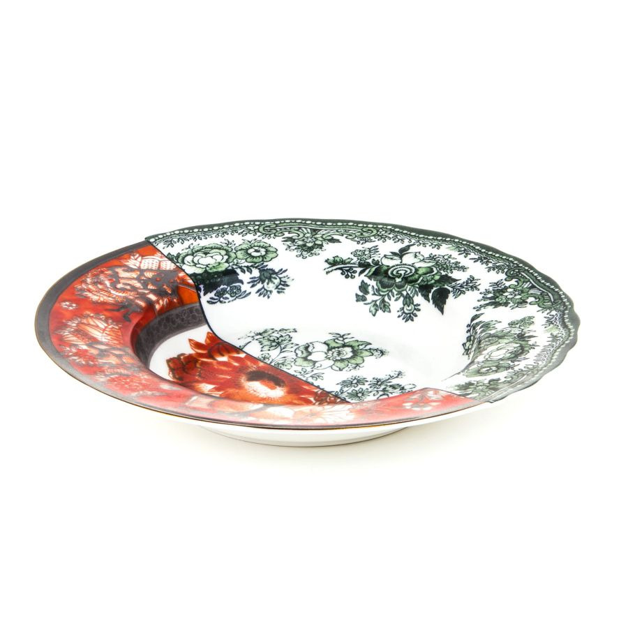 Assiette à Soupe Hybride Cecilia en porcelaine par CTRLZACK x Seletti