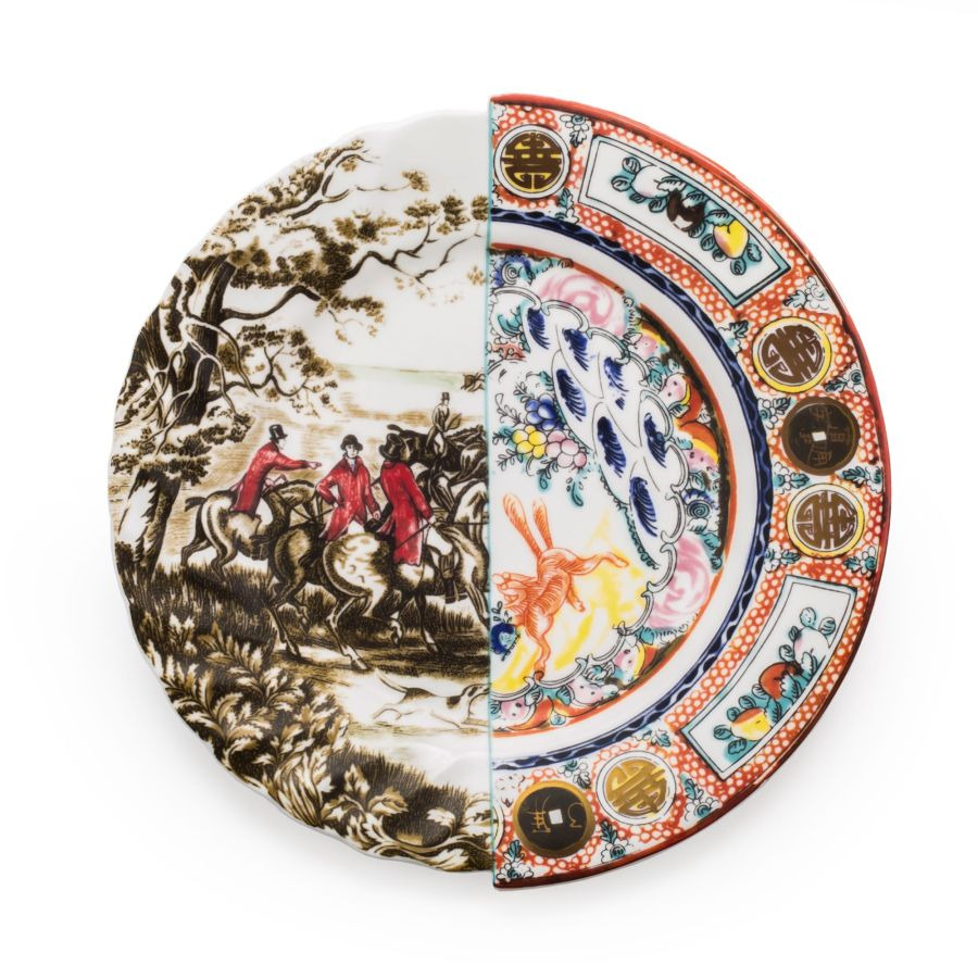 Assiette de Dîner Hybride Eusapia en porcelaine par CTRLZACK - 1