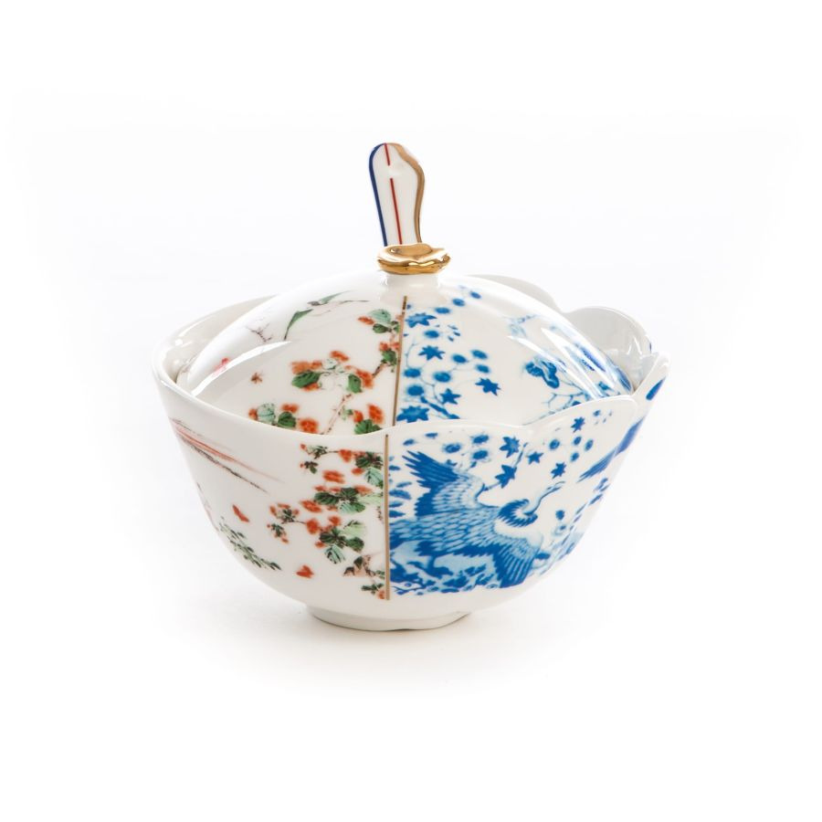 Sucrier hybride Maurilia en porcelaine par CTRLZACK x Seletti