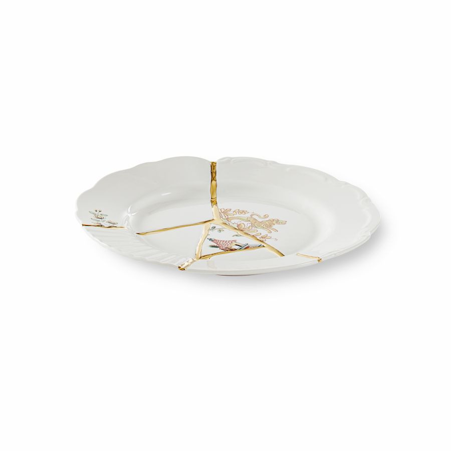 Assiette à dessert Kintsugi 2 en porcelaine par Marcantonio x Seletti