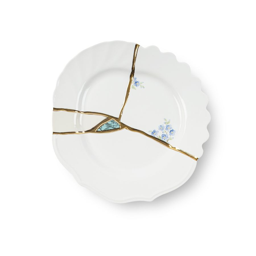 Assiette à dessert Kintsugi 3 en porcelaine par Marcantonio x Seletti