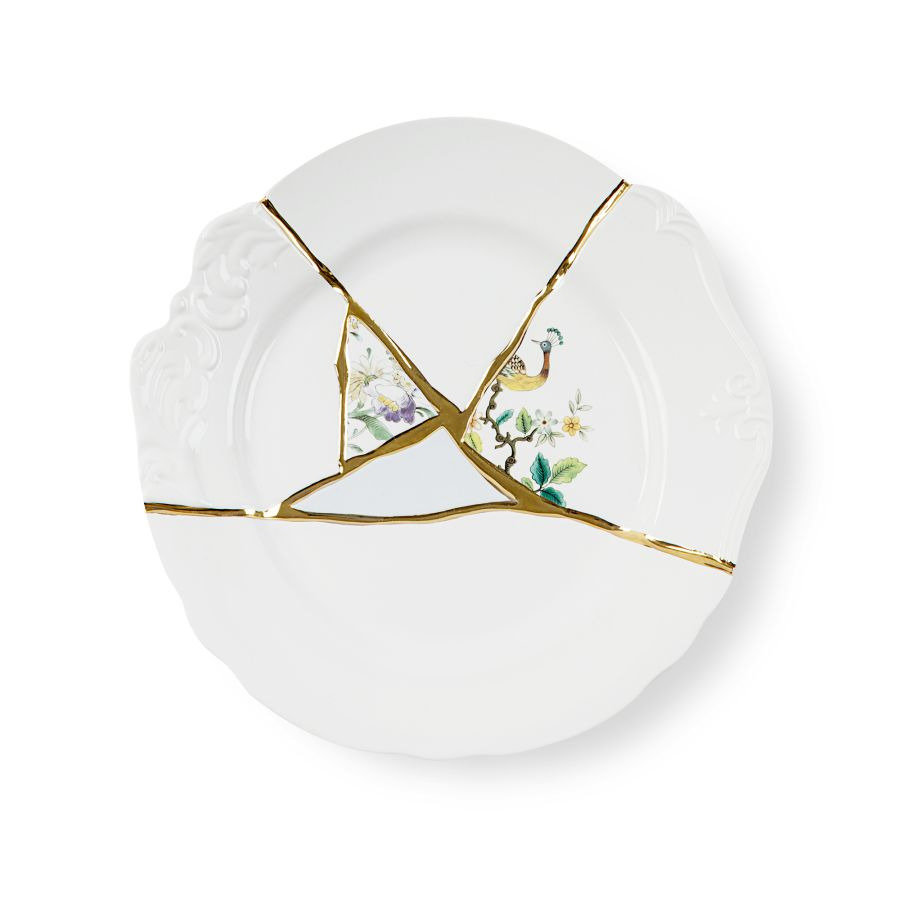Assiette à dîner Kintsugi 2 en porcelaine par Marcantonio x Seletti