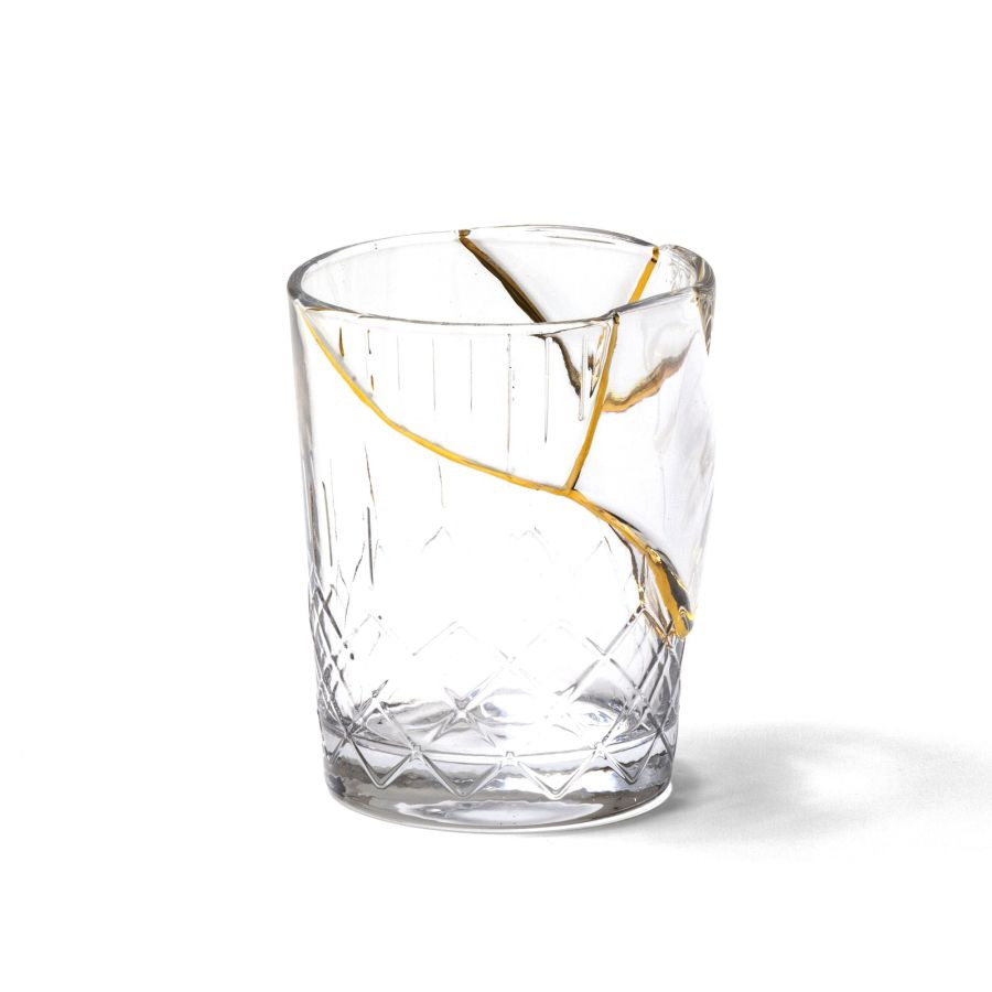 Verre Kintsugi 1 en verre par Marcantonio x Seletti