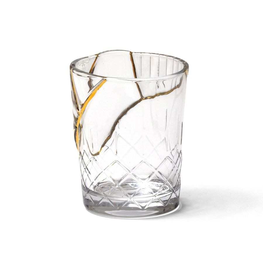 Verre Kintsugi 1 en verre par Marcantonio x Seletti