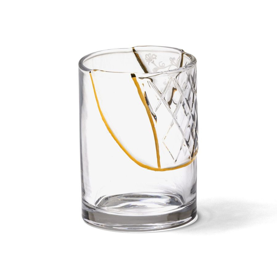 Verre Kintsugi 2 en verre par Marcantonio x Seletti