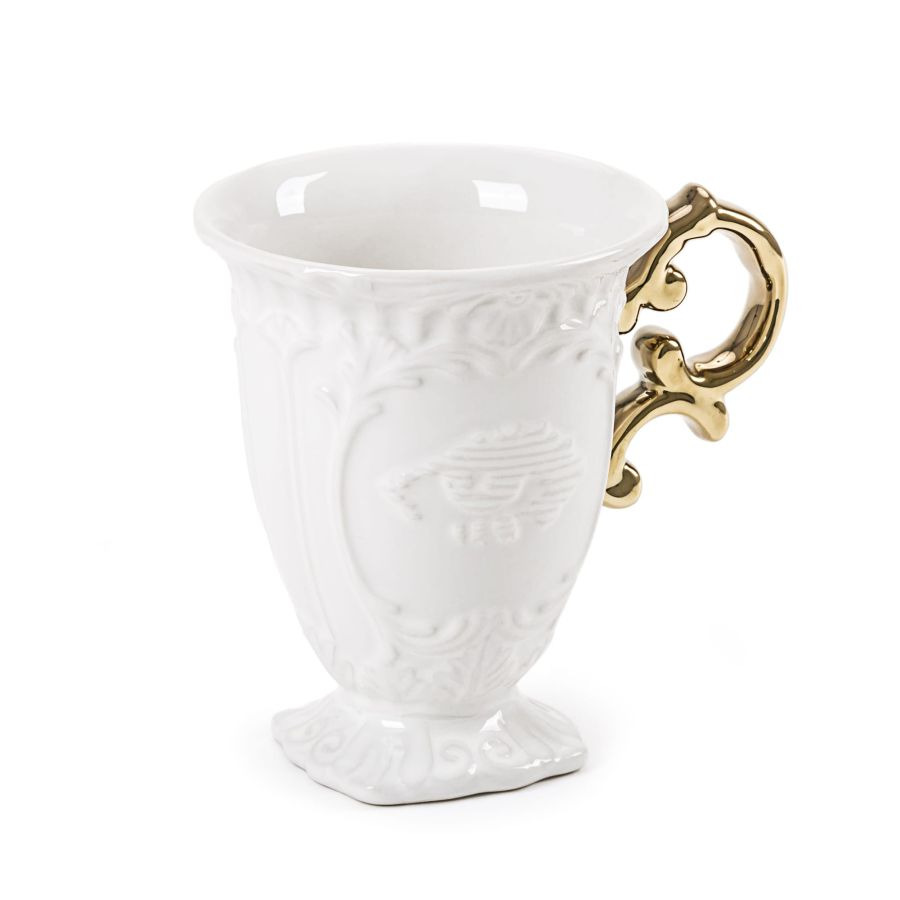 I-Mug I-Wares Gold en porcelaine par Selab x Seletti