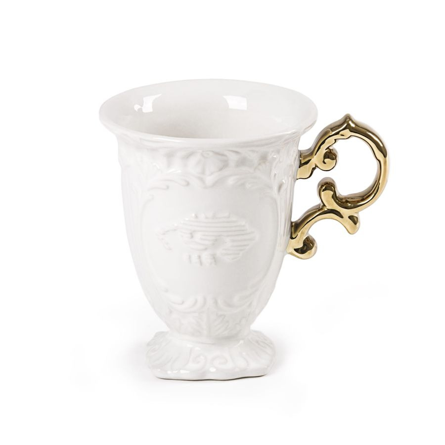 I-Mug I-Wares Gold en porcelaine par Selab x Seletti