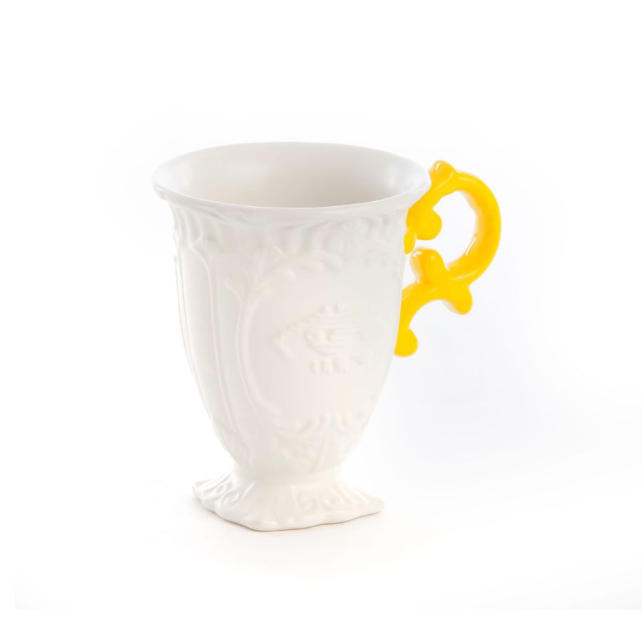 I-Mug avec anse jaune I-Wares en porcelaine par Selab x Seletti 2