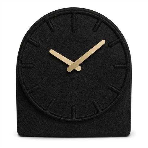 Horloge de table design Felt two noir par Sebastian Herkner