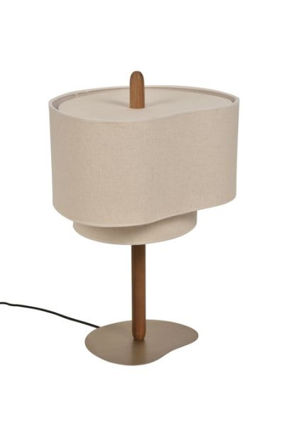 Lampe à poser Pebble en tissu crème par Market Set