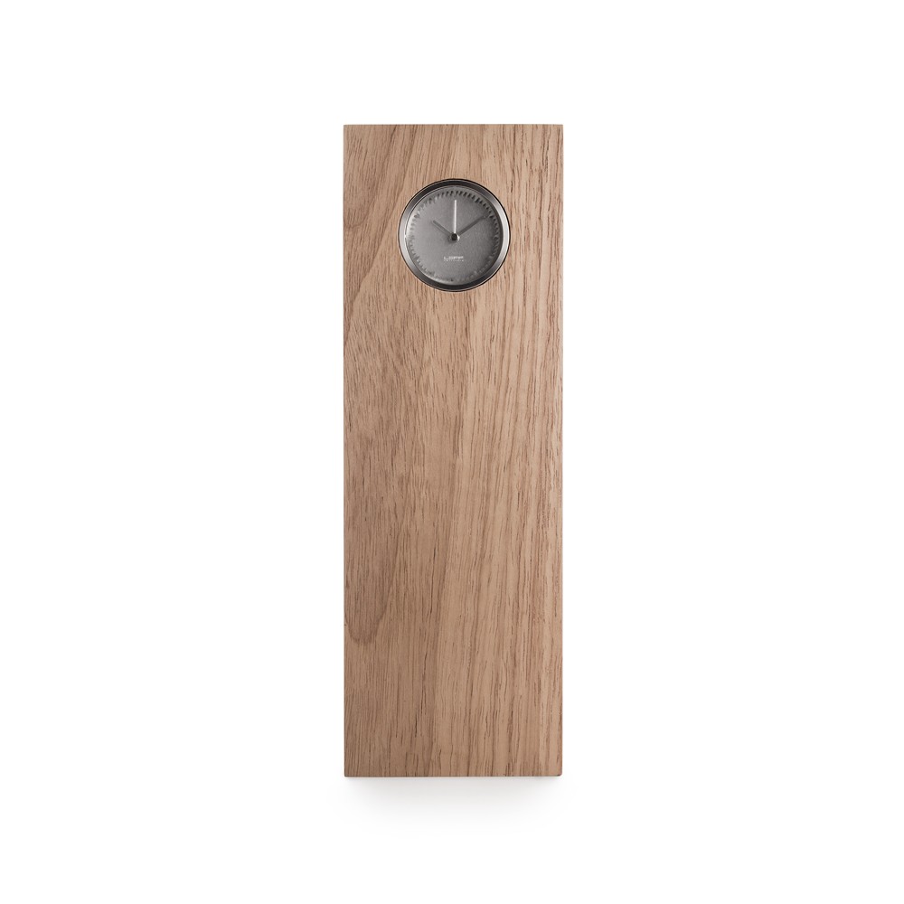 Horloge en bois tube wood naturel par piet hein eek