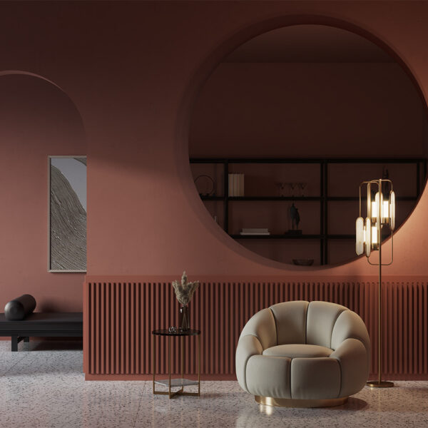 Lampadaire Marmo en métal au design contemporain par Maytoni