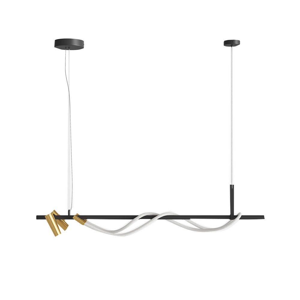 Suspension Tau 1 en aluminium au design contemporain par Maytoni