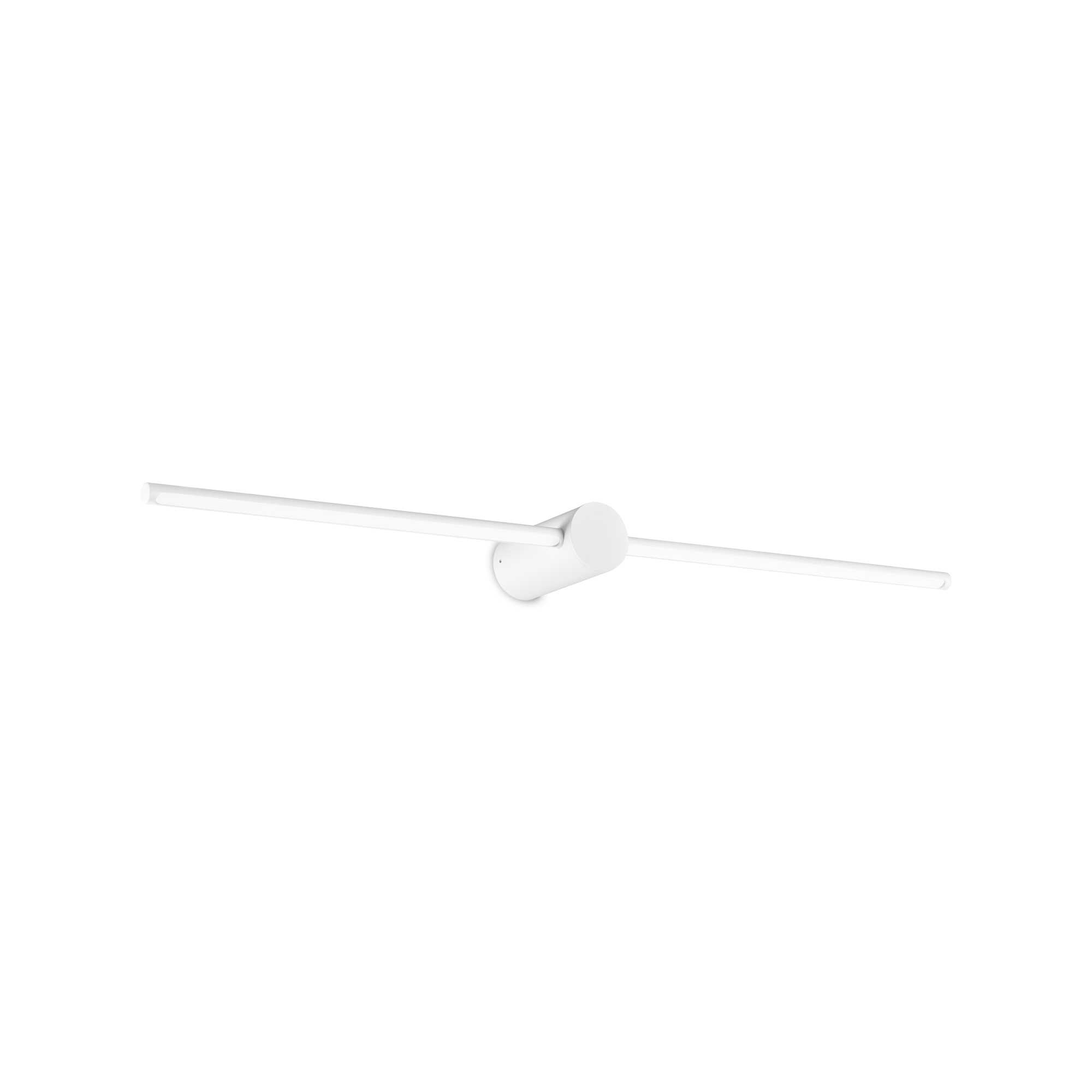 Applique Filo en aluminium avec diffuseur incliné à 45° en polycarbonate opale - Ideal Lux