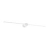 Applique Filo en aluminium avec diffuseur incliné à 45° en polycarbonate opale - Ideal Lux