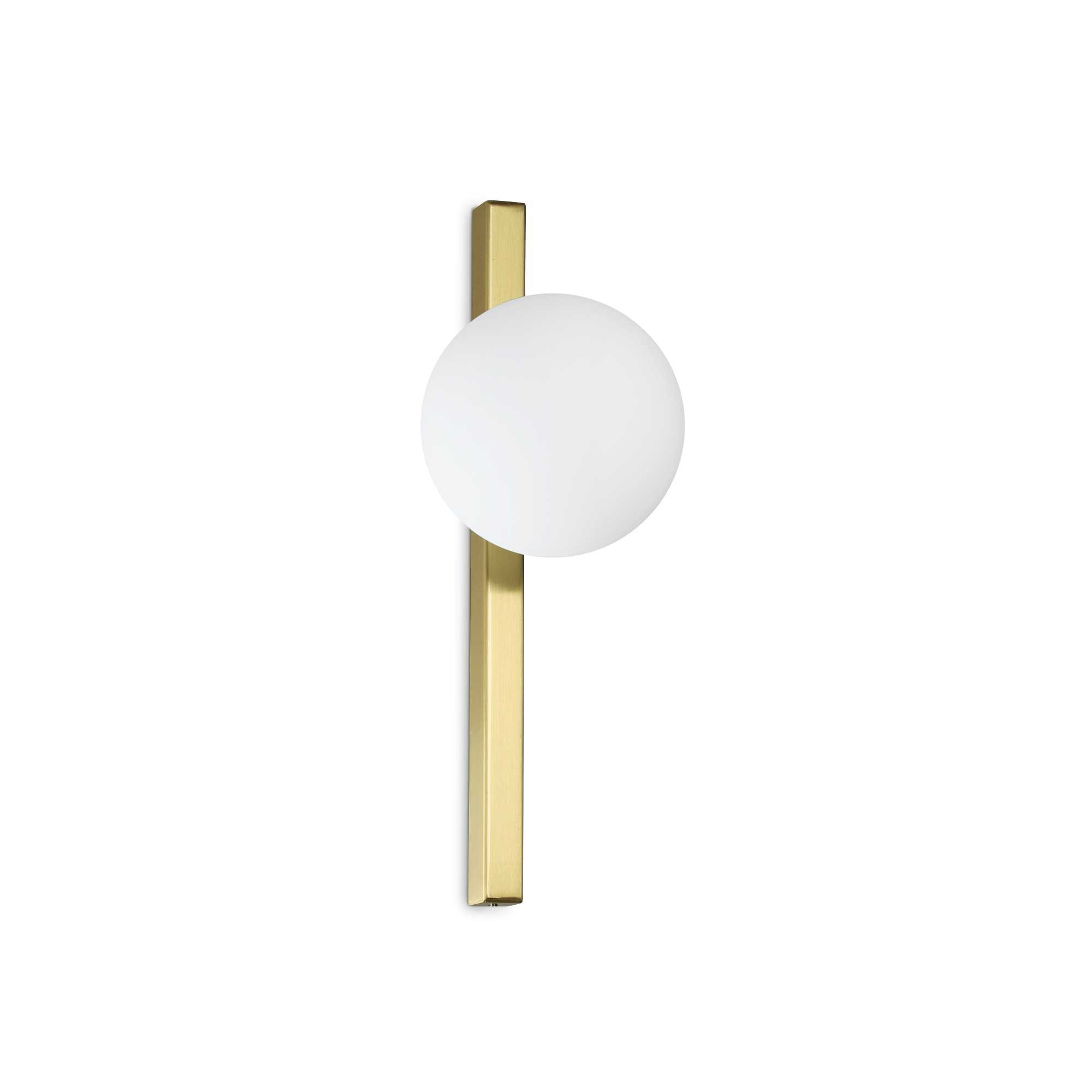 Applique Binomio en métal avec diffuseurs en verre soufflé blanc acidifié - Ideal Lux