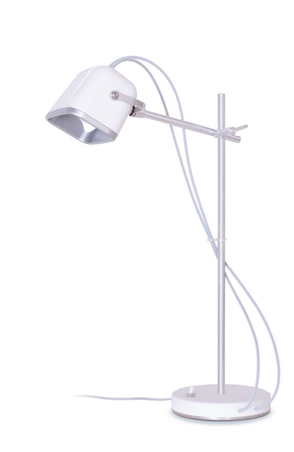 Lampe à poser vintage MOB en aluminium naturel par Swabdesign