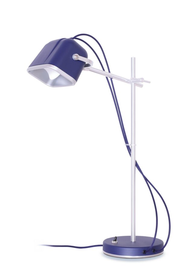 Lampe à poser vintage MOB en aluminium naturel par Swabdesign