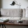 Lampe à poser vintage MOB en aluminium naturel par Swabdesign