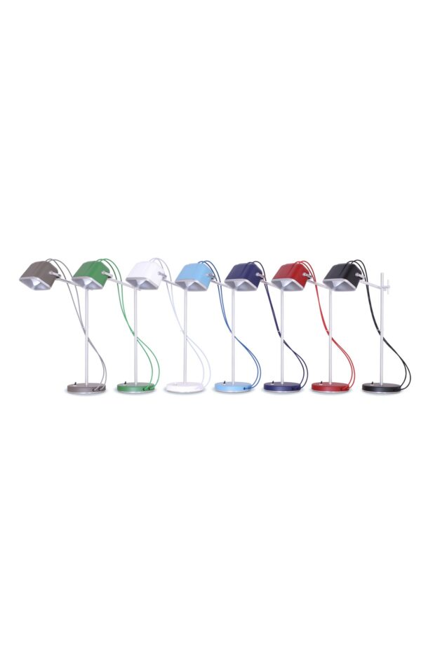 Lampe à poser vintage MOB en aluminium naturel par Swabdesign